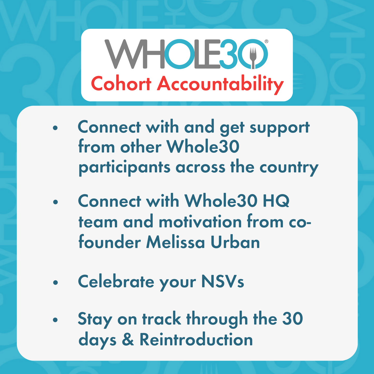 BUNDLE: September WHOLE30 Cohort + Daily Texts from Melissa