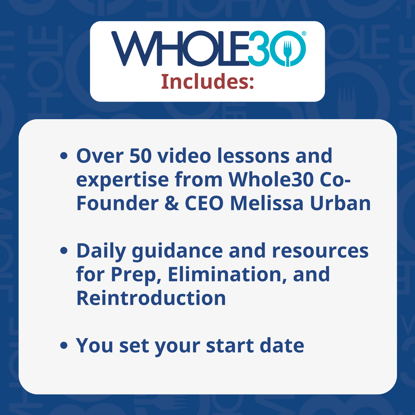 Course: Original Whole30 Reintroduction